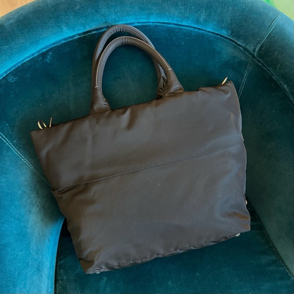 PRADA Tessuto Double Black Nylon
Leather Handbag - Picture 5 of 11